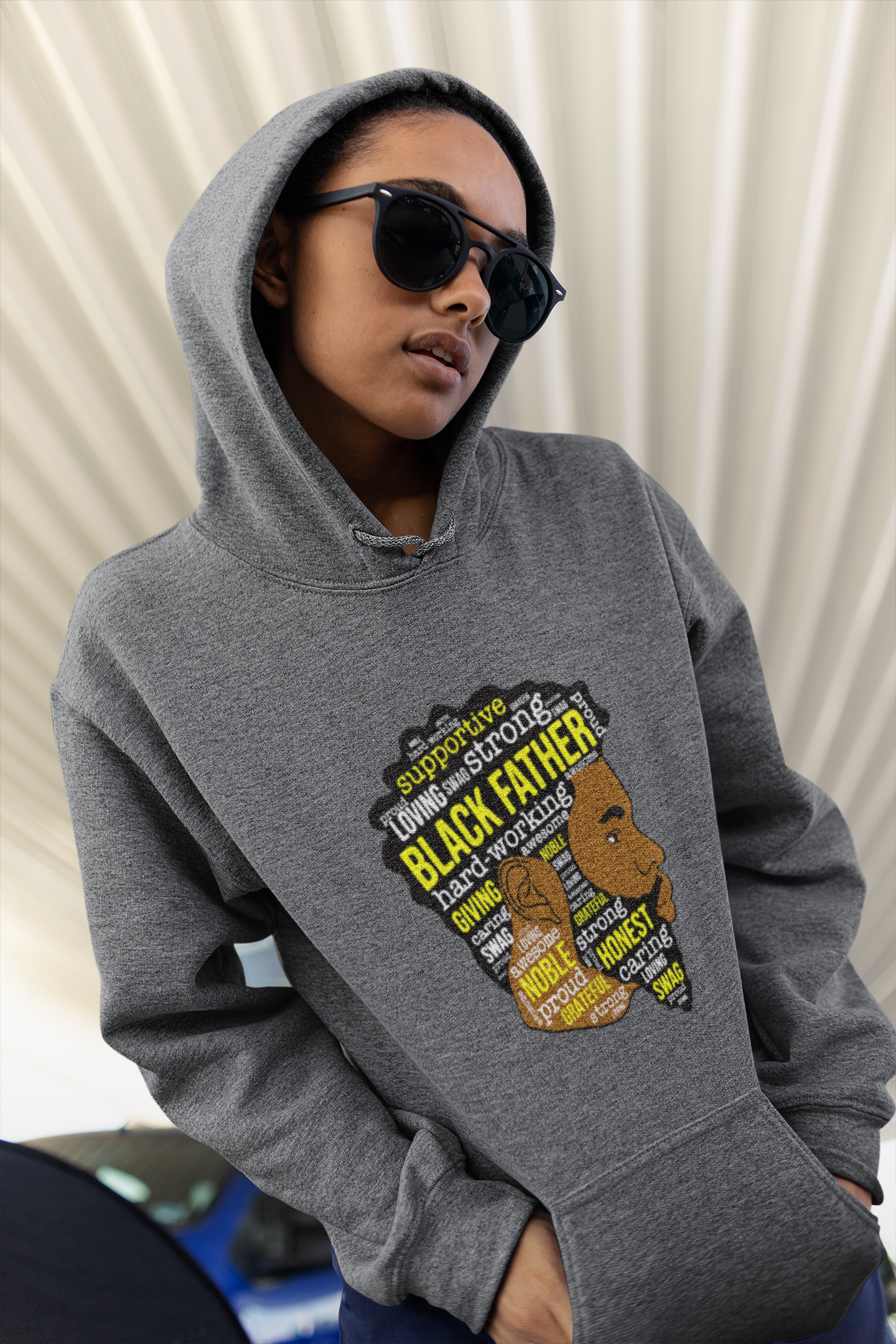 "Strong Black Father" Unisex Hoodie (Available in Black)