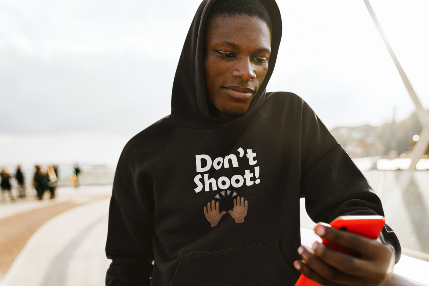 "Don't Shoot" Unisex Hoodie (Available in Black, Charcoal, & Navy Blue)
