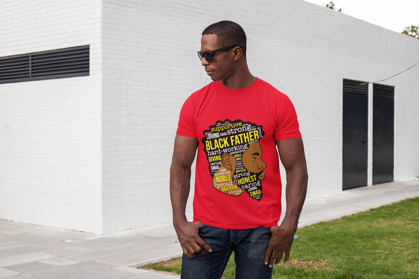 "Strong Black Father" Unisex T-Shirt (Available in Multiple Colors)